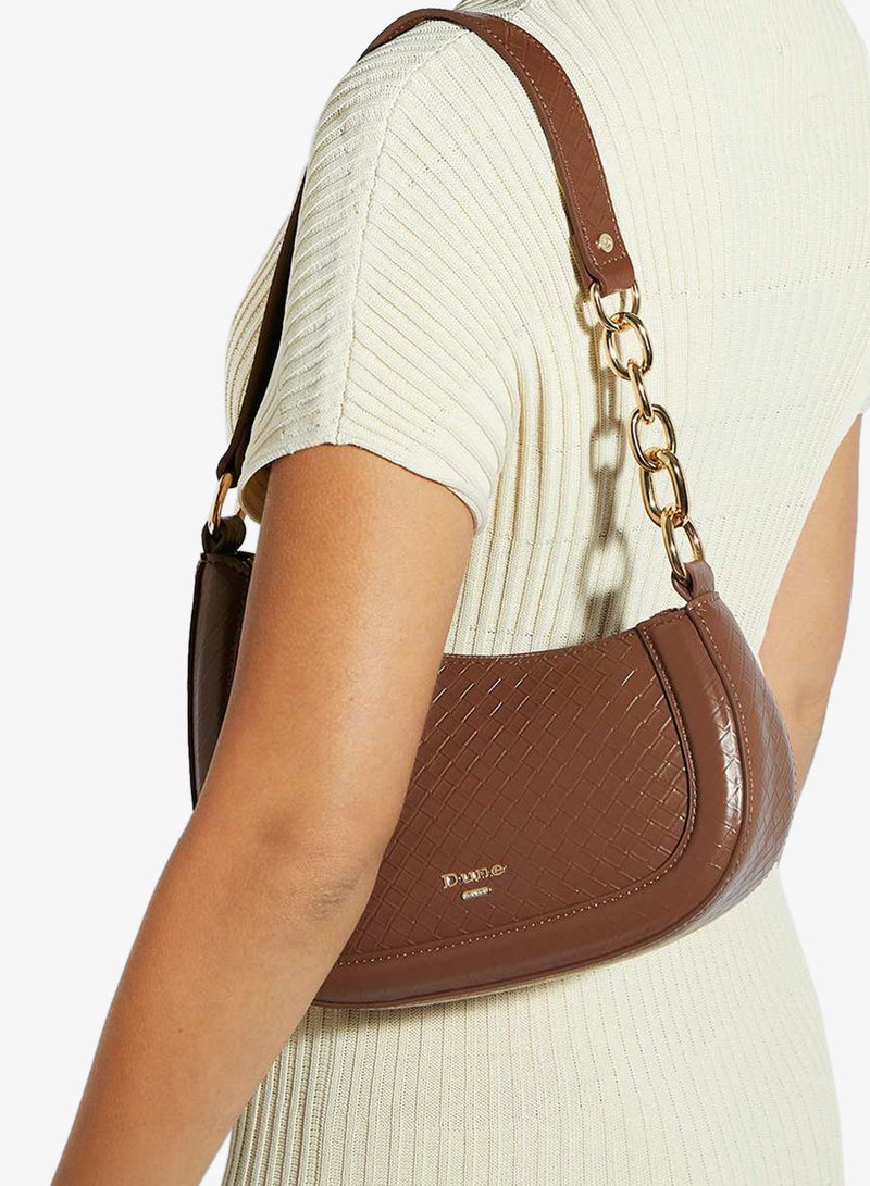 Dune London Asymmetric Chain Detail Shoulder Bag - Image 2